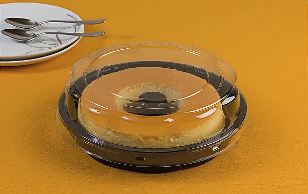 G 32SP EMBALAGEM PUDIM 500GR BASE PRETA C/100 UND