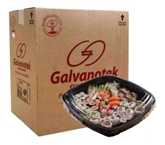 GO 920 EMBALAGEM ORIENTAL FUNDO PRETO CX C/50 UND