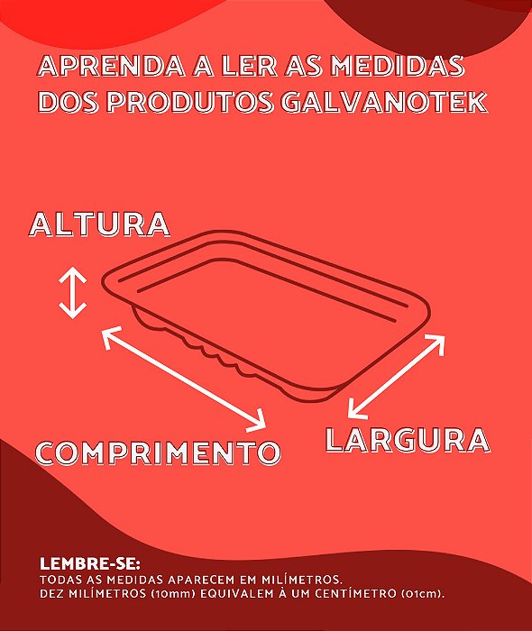 G 71S BANDEJA RETANGULAR C/TAMPA BASE PRETA C/50