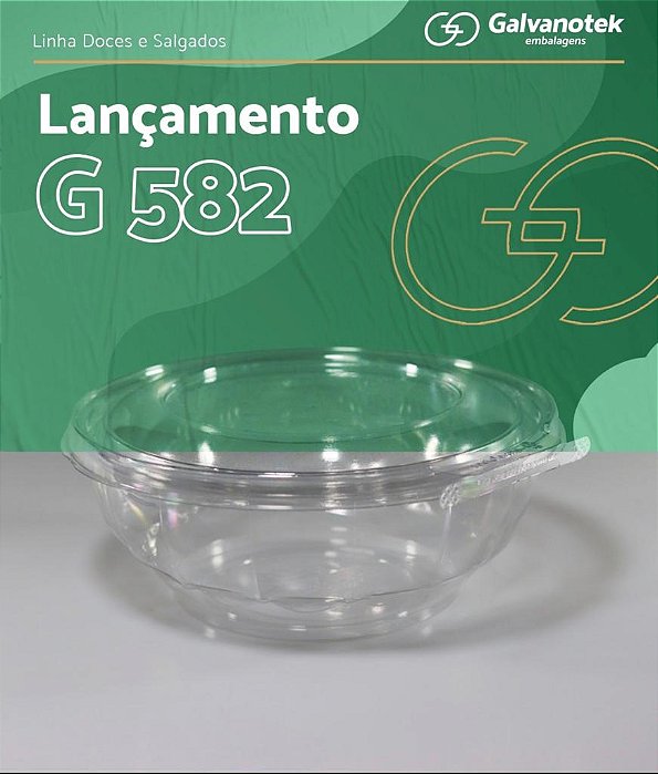 G 582 POTE PLASTICO 1000ML CX C/100 UND