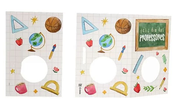 CARTAO COM BLISTER 1 DOCE QUERIDO PROFESSOR C/12 UND