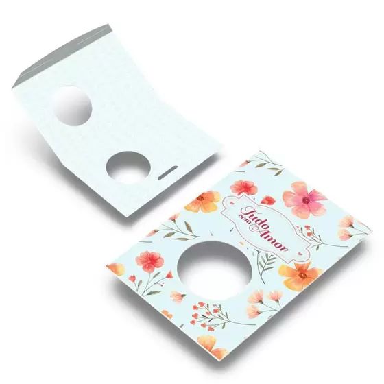 CARTAO COM BLISTER 1 DOCE TUDO COM AMOR C/12 UND
