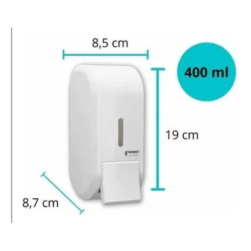 DISPENSER SABONETE COMPACTA BRANCA