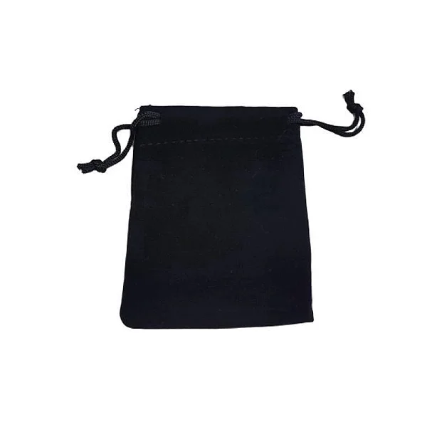 SACO AVELUDADO PRETO 13X18CM PACOTE C/10 UNIDADES