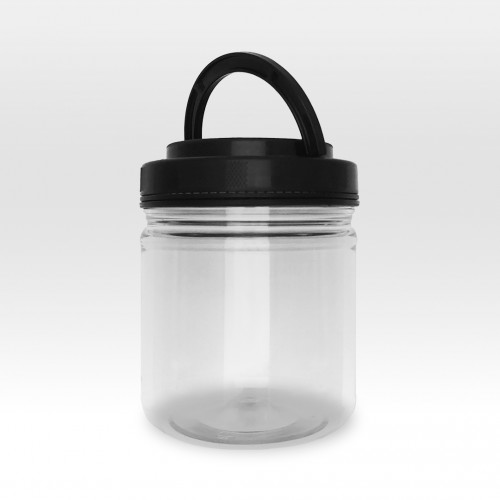 G 1410 POTE 1000ML CRISTAL COM TPA LARANJA OU PRETA UND