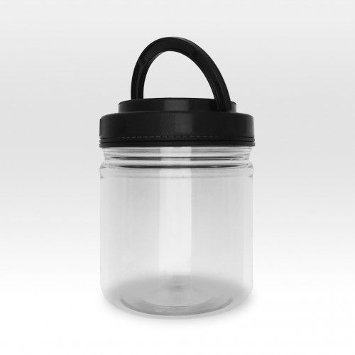 G 1410 POTE 1000ML CRISTAL COM TPA LARANJA OU PRETA UND