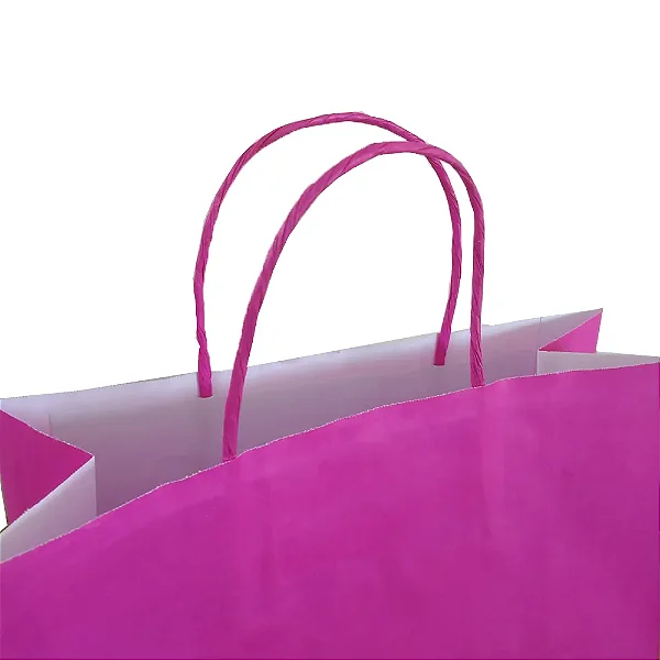 SACOLA PAPEL ROSA PINK M 25X31 C/10