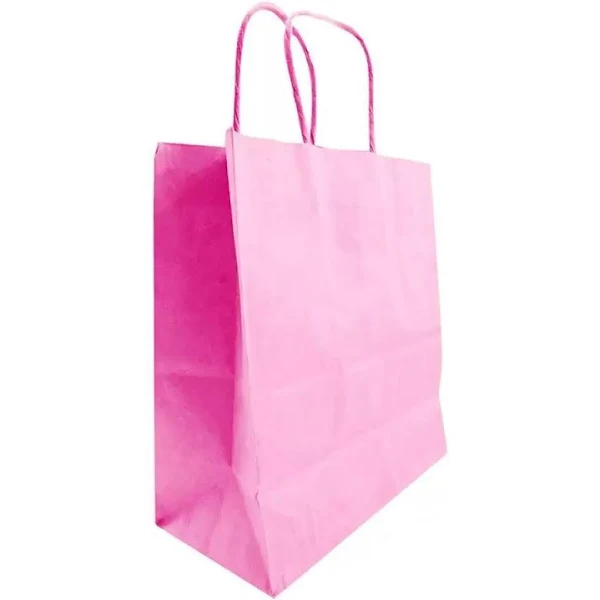 SACOLA PAPEL ROSA PRINCESA M 25X31 C/10