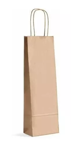 SACOLA PAPEL KRAFT 17,5X8,5X33 C/10