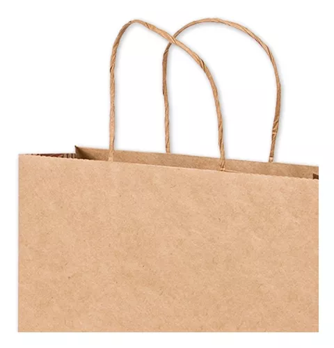 SACOLA PAPEL KRAFT 32X20X34 COM 10 UNIDADES
