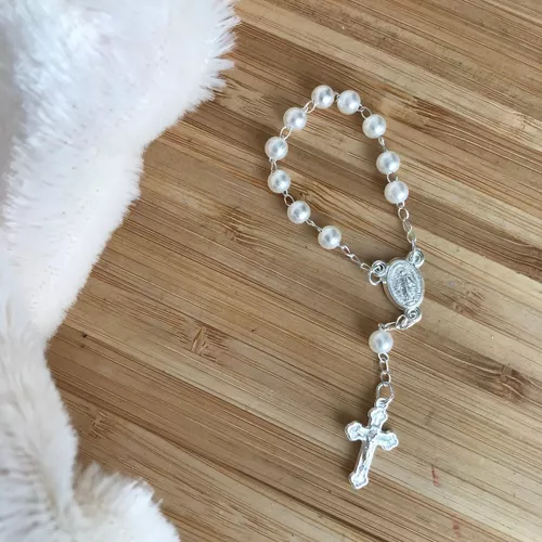 MINI TERCO BRANCO COM PRATA C/6 UND