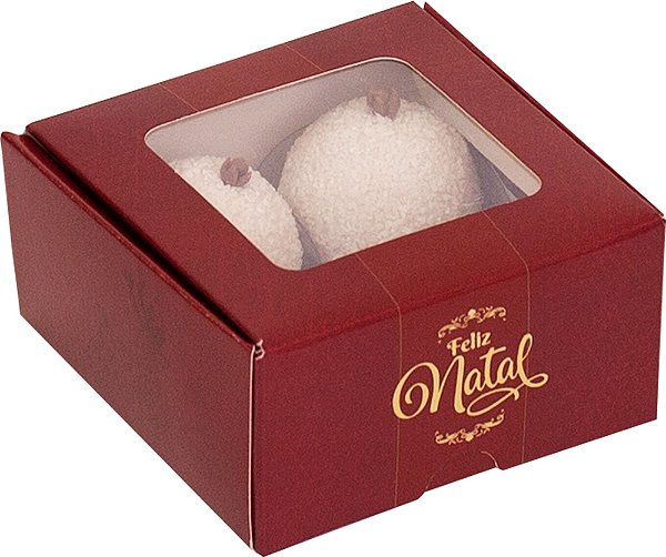 CAIXA PRACTICE COM VISOR 4 DOCES BRILHO DO NATAL C/10 UND 4X8X8CM