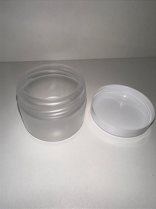 POTE PLAST 60ML TRANSP COM TAMPA C/10 UNID