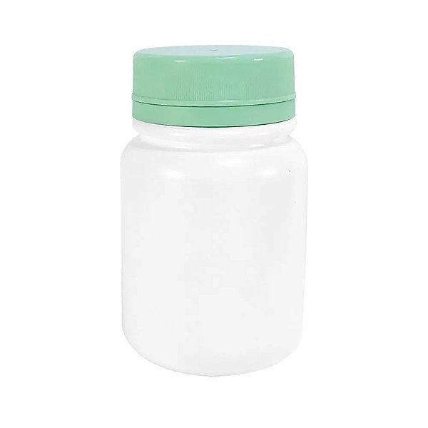 POTE PLASTICO R90 C/10 COM TAMPA VD BEBE COM 10 UNIDADES