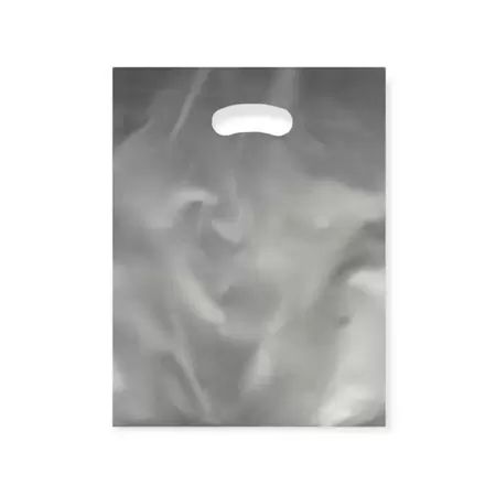 SACOLA 15X20 PRATA ALCA VAZADA C/100