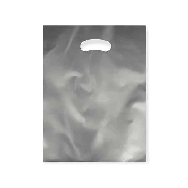 SACOLA 20X30 PRATA ALÇA VAZADA C/100