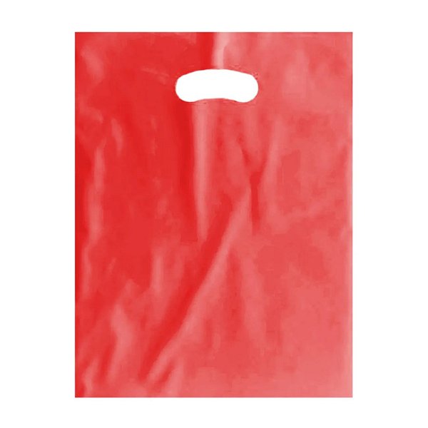 SACOLA AD 25X35 VERMELHA ALCA VAZADA C/50