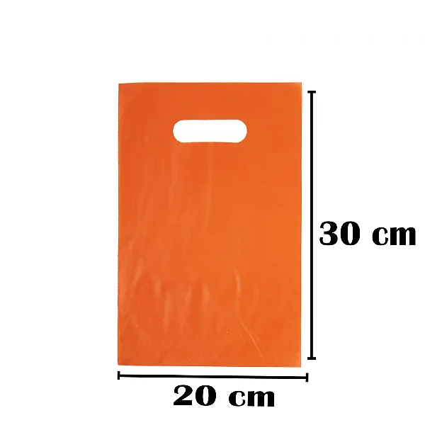 SACOLA AD 20X30 LARANJA ALCA VAZADA C/50