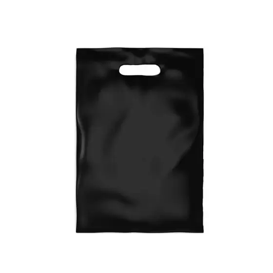 SACOLA AD 20X30 PRETA ALCA VAZADA C/50