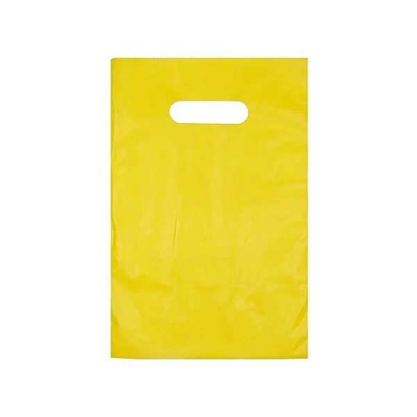 SACOLA AD 30X40 AMARELA ALCA VAZADA C/50
