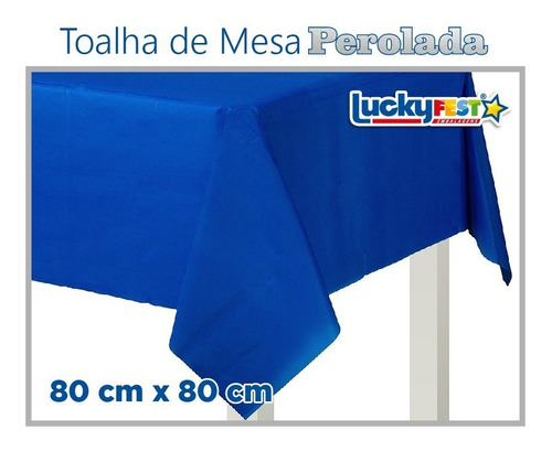 TOALHA MESA AZUL ESCURO 80X80 C/10