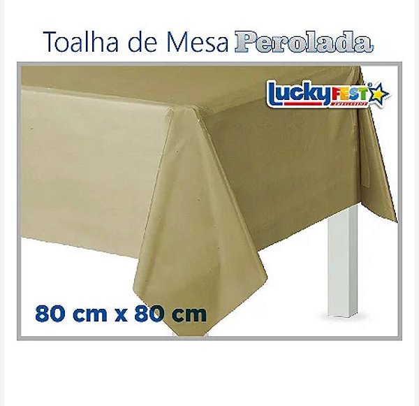 TOALHA MESA OURO 80X80 C/10