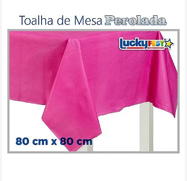 TOALHA MESA PINK 80X80 C/10