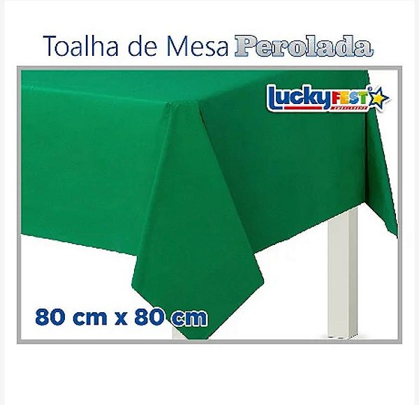 TOALHA LISA MESA VERDE ESCURO 80X80 C/10