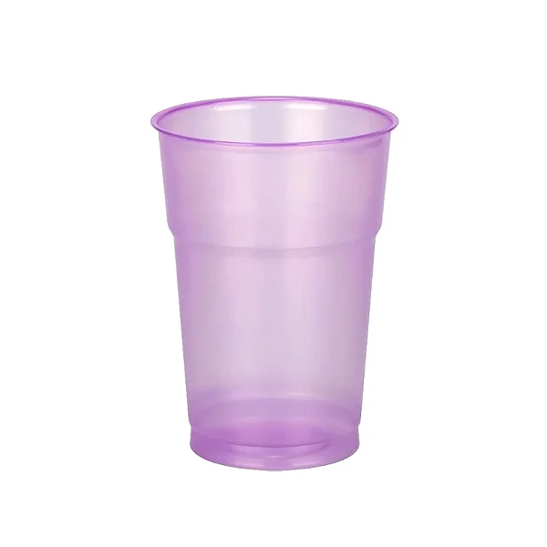 COPOS 300ML GOLD NEON LILAS (ROXO) C/50 UND