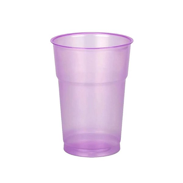 COPOS 300ML GOLD NEON LILAS (ROXO) C/50 UND