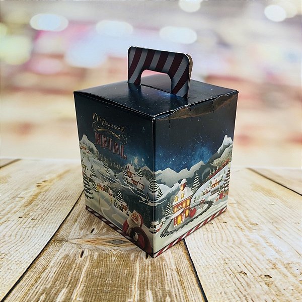 CAIXA PANETONE NATAL 500 GRAMAS 15x15x17