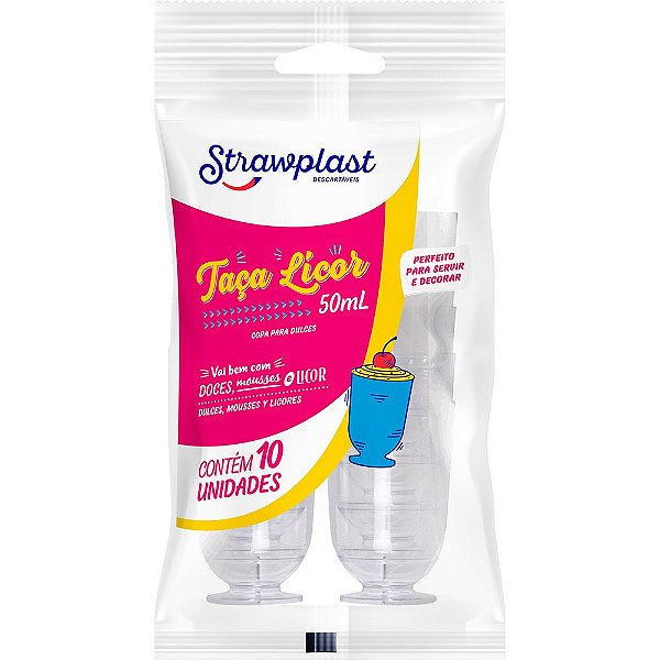 TACA ACRILICA LICOR 50 ML C/10