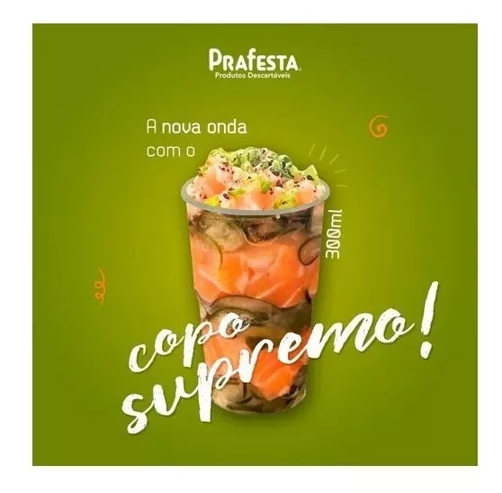 COPO 300ML SUPREMO PACOTE C/40 UNIDADES