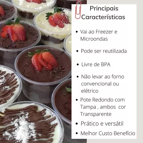 POTE REDONDO COM LACRE 250ML C/10 UND