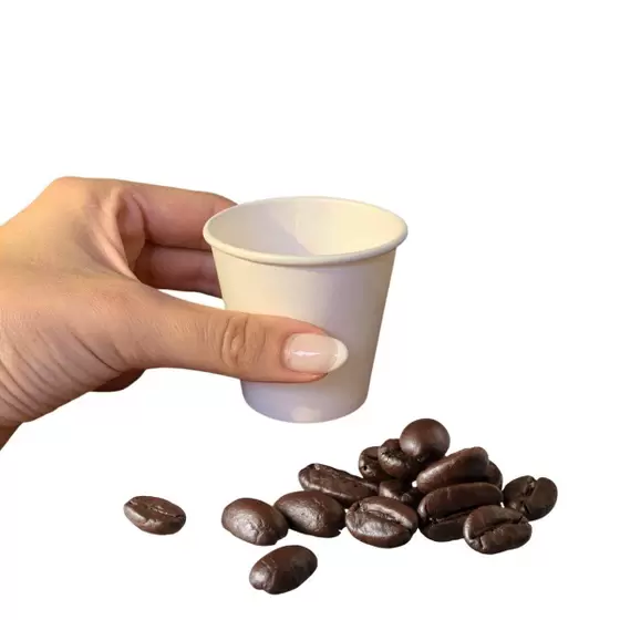 COPO TERMICO DE PAPEL BRANCO 240ML C/25 UND