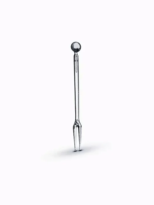 ESPETINHO PARA PETISCO CRISTAL POTE C/50