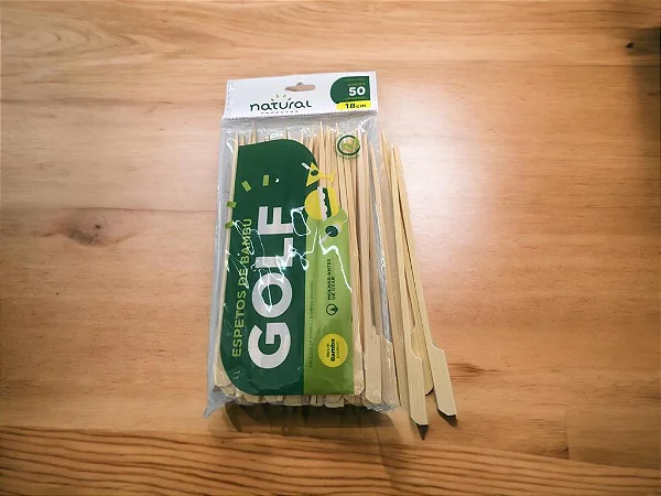 ESPETO GOLF BAMBU 18CM C/50