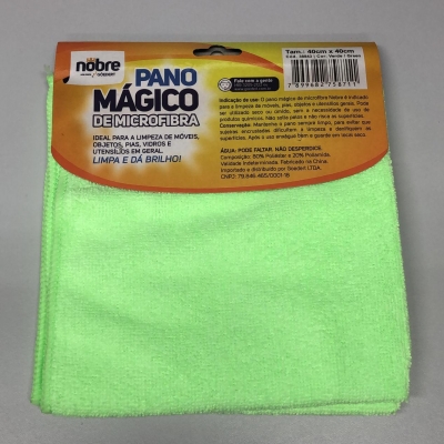 PANO DE MICROFIBRA 40X40 VERDE C/2 UNIDADES