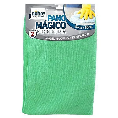 PANO DE MICROFIBRA 40X60 VERDE C/2 NOBRE