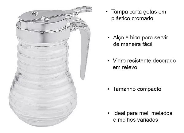 MELEIRA DE VIDRO HAUSKRAFT 200ML