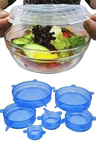 KIT TAMPAS SILICONE TRANSPARENTE C/6