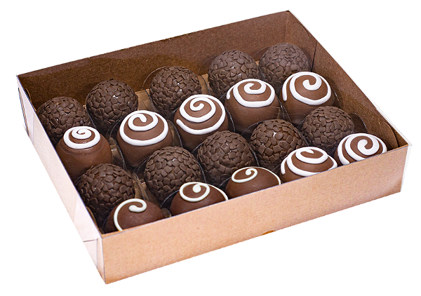 CAIXA FUNDO KRAFT 20 DOCES TAMPA TRANSPARENTE PCT C/10 UND