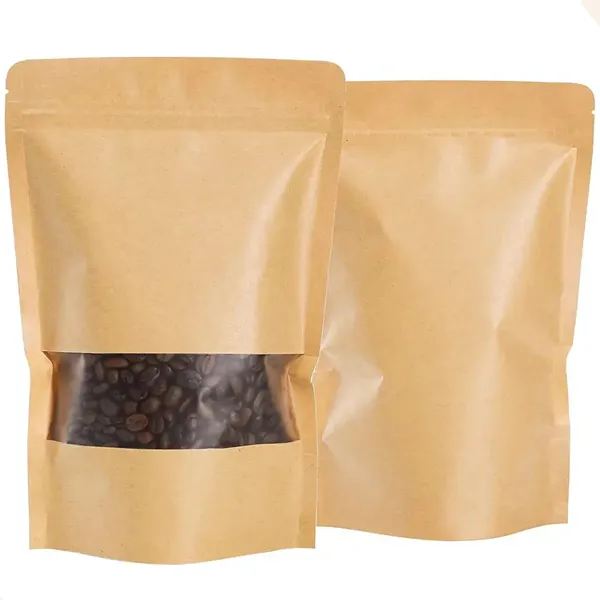 SACO HERMETICO COM VISOR KRAFT 14X20X3CM C/10 UND