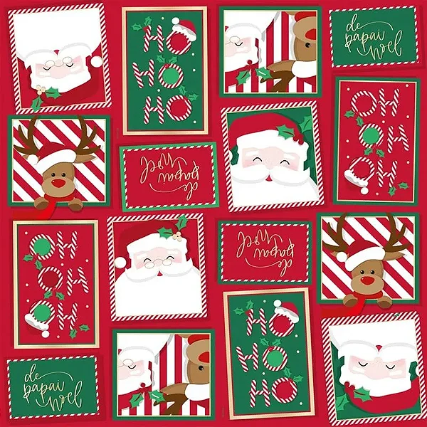 SACO PRESENTE 35x54 NATAL UNIDADE ESTAMPA VARIADA