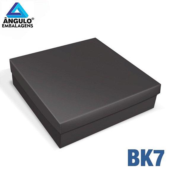 CAIXA QUADRADA PRETA 17,5X17,5X5CM UNIDADE - BK7