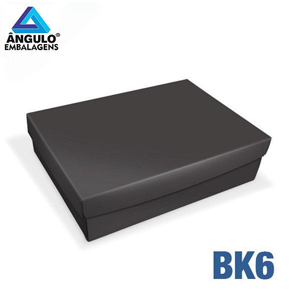 CAIXA RETANGULAR PRETA 18X13X5CM UNIDADE - BK6