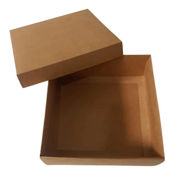 CAIXA QUADRADA KRAFT 17,5X17,5X5CM UNIDADE - K162