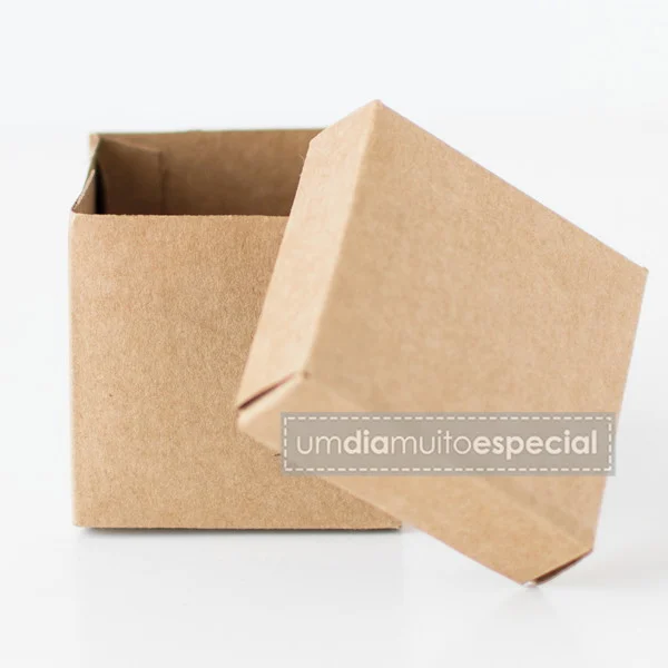 CAIXA QUADRADA PEQUENA KRAFT 14X14X8CM UNIDADE - K335