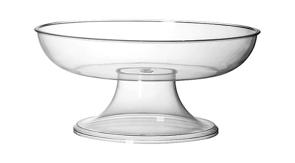 TACA RASA ACRILICO TRANSPARENTE CAPACIDADE 3,2LT