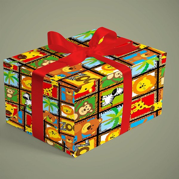 BOBINA PRESENTE 40CM INFANTIL 286 ZOOLOGICO